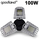 Goodland LED Lampe E27 LED Birne 60W 80W 100W Garagenlicht 110V 220V Verformungslicht für Werkstatt Lager Fabrik Fitnessstudio