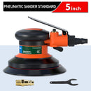 FivePears Pneumatischer Exzenterschleifer, 125 mm/150 mm Vakuum-Exzenter-Polier-/Schleifmaschine, pneumatische Werkzeuge