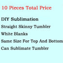 20 Unzen/15 Unzen Sublimation Straight Skinny Tumbler Blank Edelstahl Tumbler DIY Cups Vakuumisolierte Auto Kaffeetassen Geschenk