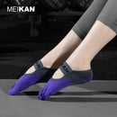 MKYG1902 MEIKANG Damen-Zehen-Yoga-Socken Frottee-Sohle, rutschfest, 5 Finger, rutschfest, hochwertige Marke, Tanz, Pilates, Ballett, Yoga, Meias