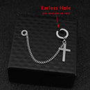 Edelstahl-Ohrringe Anti-verlorener Ohrclip Drahtlose Bluetooth-Kopfhörerhalter Zubehör Frauen Männer Ohrringe für Airpods