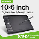 10moons 10 x 6 Zoll Grafiktablett 8192 Ebenen Digitales Tablet Kein Aufladen des Stifts erforderlich