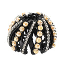 Mode Frauen Brötchen Kristall Haar Klaue Schachtelhalm Schnalle Haarspange Vogelnest Erweitern Haarschmuck Weibliche Pferdeschwanz Kopfbedeckung