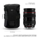 JJC-bolsa y cinturón para lentes de cámara, estuche impermeable para lentes, bolsa de almacenamiento para Canon, Nikon, Sony, Fujifilm, DSLR, mochila, accesorios de fotografía