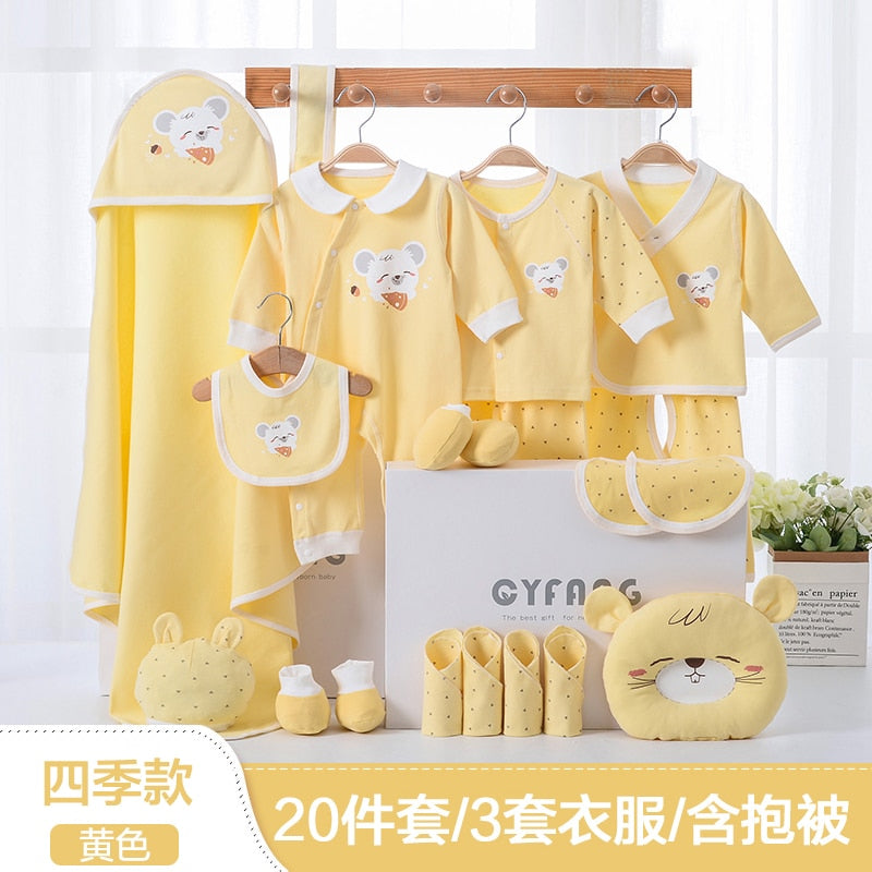 Newborn Clothes Outfits Baby Cotton Infant Clothing Suit Print NewBorn Boys Underwear Set