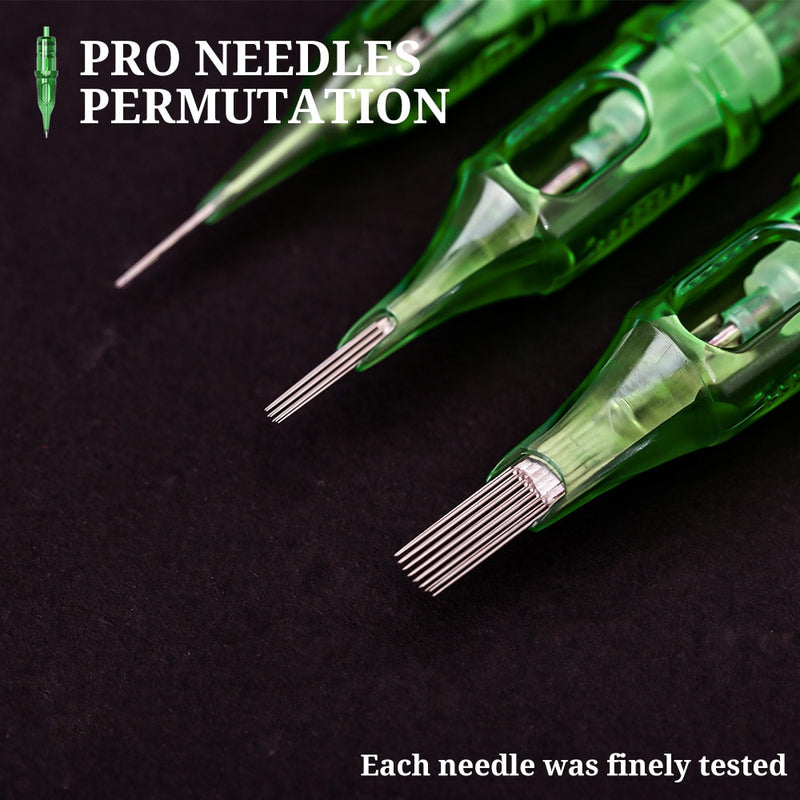 XNET Trex Tattoo Cartridge Needles 20pcs 1RL 3RL 1RM 5RM Disposable Sterilized Safety Tattoo Needle for Cartridge Machines Grips