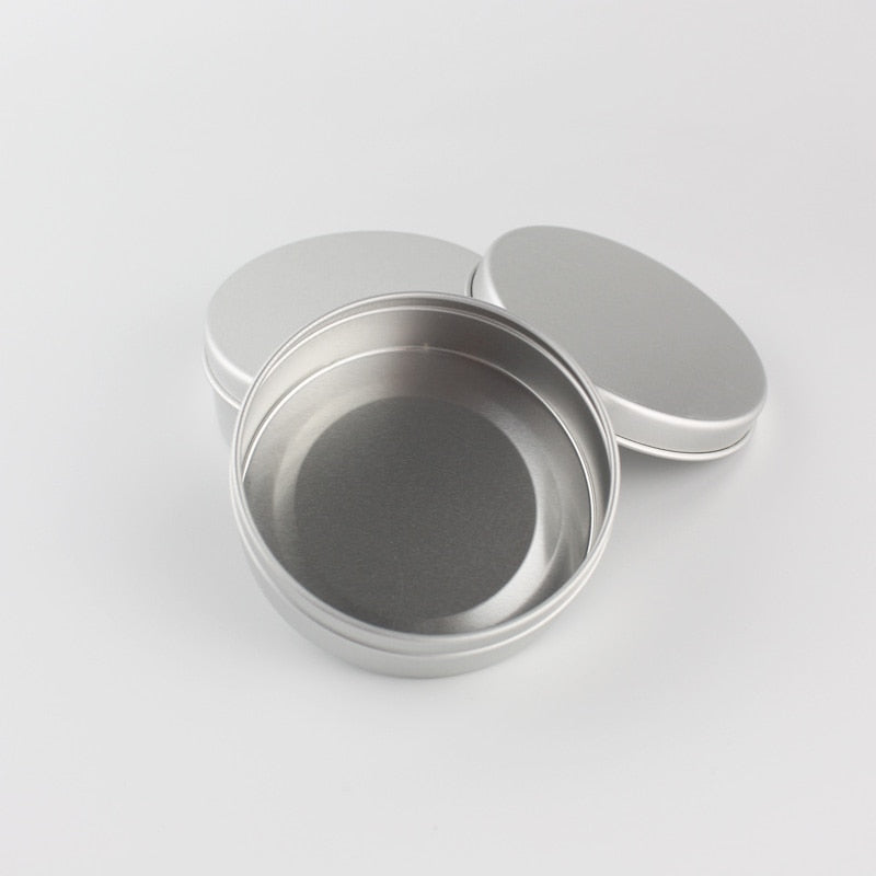 100g 50 piezas de aluminio redondo tarro de conservas vacío contenedores de lata contenedor de almacenamiento de aluminio vela contenedor de té de lata 50 pc/lot