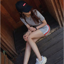 Neue Südkorea Sexy Baumwolle Sommer Femme Kleid Mädchen Boho Weibliches Kleid Kurzarm Frauen Kleider Kurz Grau MINI Robe Vestido