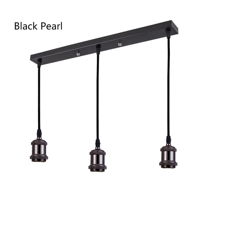 Retro Industrial Loft LED Bar Pendent Lamp E27 Socket Pendant lights Aluminum Dining Room Pendent Lights Kitchen Hanging Lamps