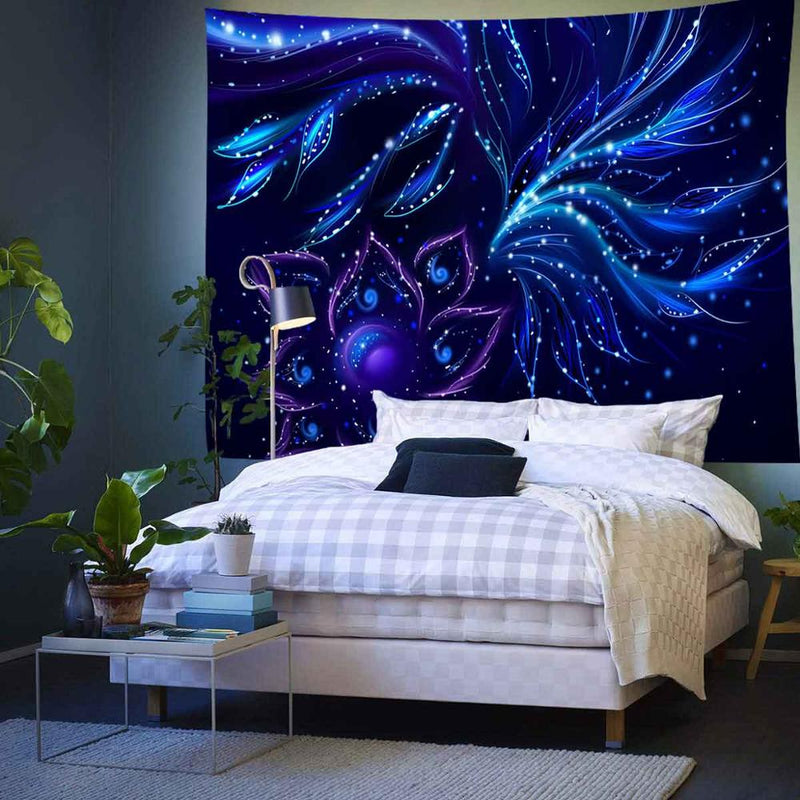 Simsant psychedelischer Wandteppich, abstraktes nacktes Mädchen, Hippe-Blumen-Wandbehang, Wandteppich für Wohnzimmer, Schlafzimmer, Wohnheim, Heimdekoration