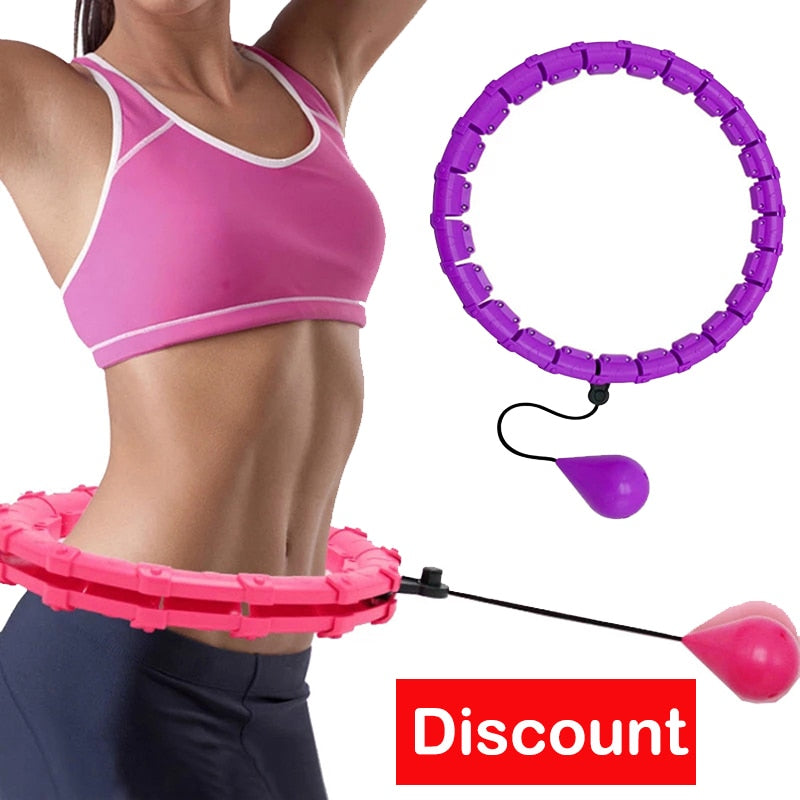 Fitness Ring Adjustable Sport Hoops Abdominal Thin Waist Exercise Detachable Massage Fitness Hoops Gym Home Training Weight Loss
