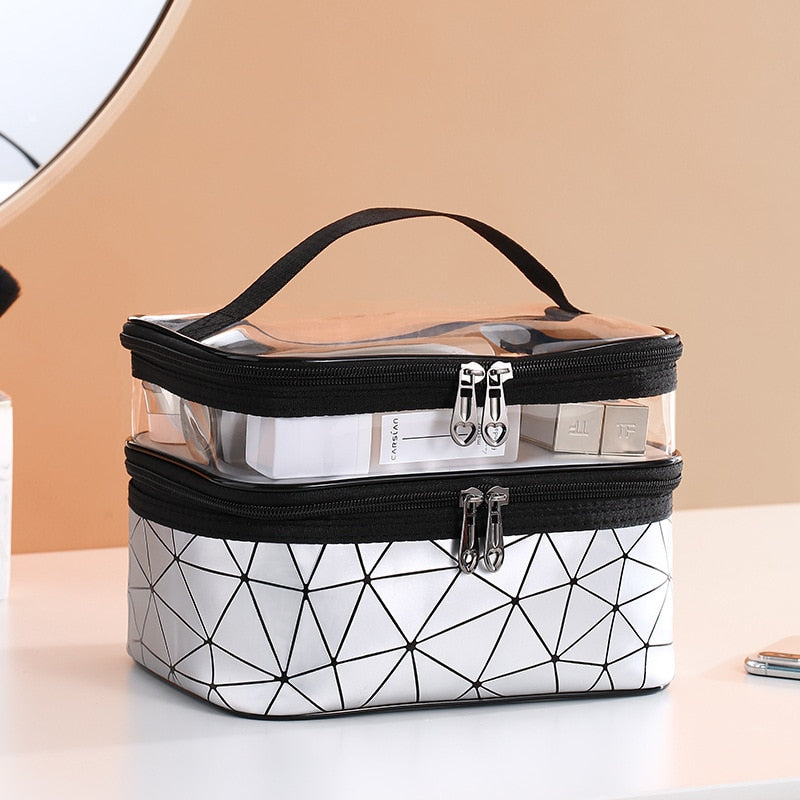 Multifunction Travel Cosmetic Bag Fashion Women Diamond Makeup Bag Toiletries Organizer Waterproof Females Storage Make Up Cases