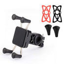 Univerola Fahrrad-Telefonhalterung für Motorrad- und Fahrradlenker, X-Clip-Ständer, GPS-Halterung, verstellbar, passend für iPhone 11/11 Pro