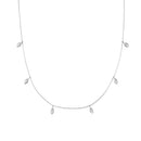 ANDYWEN 925 Sterling Silver Gold Love Heart Clear Rose Red Charm Long Chain Choker Necklace Pendant Women Wedding Luxury Jewelry