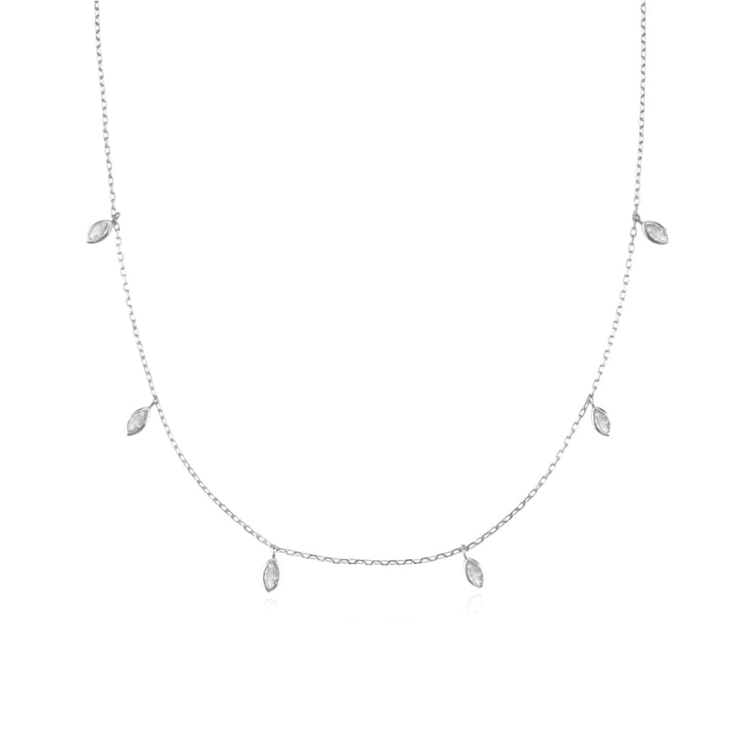 ANDYWEN 925 Sterling Silver Gold Love Heart Clear Rose Red Charm Long Chain Choker Necklace Pendant Women Wedding Luxury Jewelry