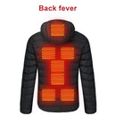 Männer 9 Bereiche Beheizte Jacke USB Winter Outdoor Elektrische Heizjacken Warm Sprots Thermomantel Kleidung Beheizbare Baumwolljacke