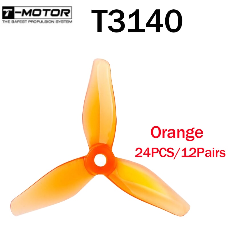 24 pcs/12 Pair T-Motor T3140 3140 3-blade Propeller CW CCW For RC Drone FPV Racing Brushless Motor