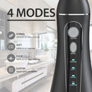 4 Modi Munddusche USB wiederaufladbare Wasserseide Tragbare Zahnwasser Flosser Jet 200ml Irrigator Dental Teeth Cleaner+6 Jet