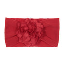 Nishine Weiches Stretch-Satin-Rosen-Blumen-Baby-Stirnband, Neugeborene, Knoten, breite Nylon-Kopftücher, Turban, Mädchen, Kopfbedeckung, Kinder-Foto-Requisiten