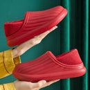 Mode Frauen Hausschuhe Winter Warme Pelz Hausschuhe Männer Frauen Jungen Mädchen Hausschuhe Flache Ferse Home Indoor Wasserdichte Weibliche Pantoffel