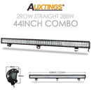 Auxtings 12 '' 22 '' 20 Zoll 12 V 24 V Offroad-LED-Lichtleiste Spot Flood Combo 20 '' 126 W LED-Arbeitslicht für Jeep Car 4WD Truck SUV ATV