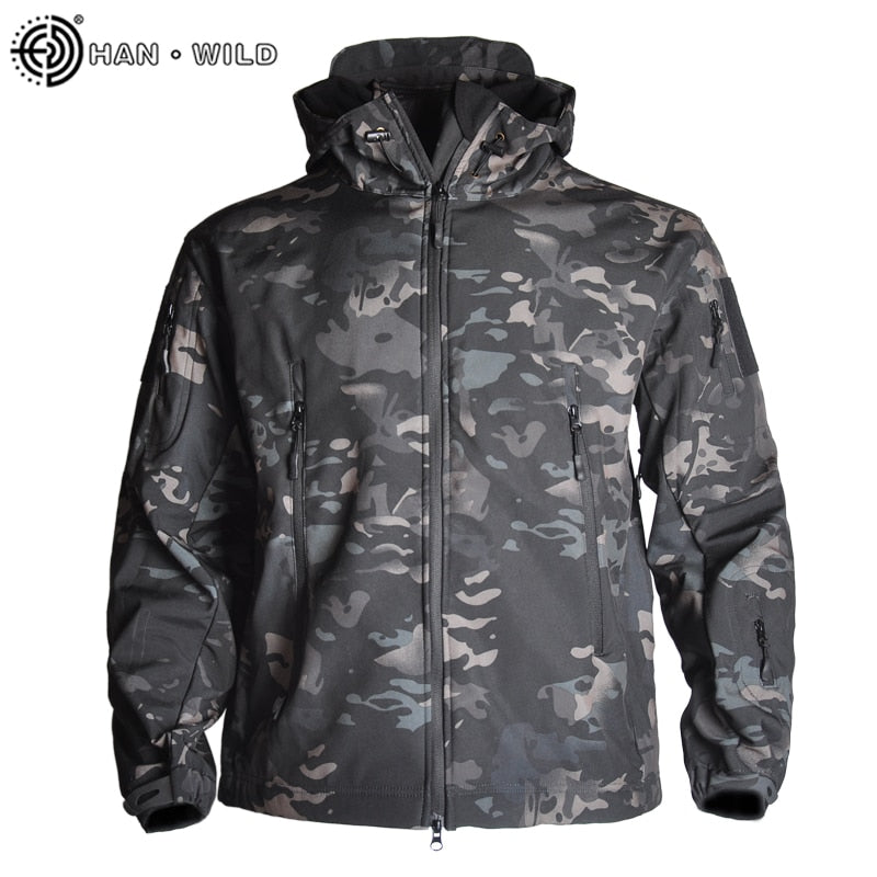 Wandern Armee Jacken Männer Militär Jacken Airsoft Camping Taktische Jacke Hosen Soft Shell Wasserdichte Jagd Anzug Windjacke