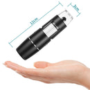 1600X 1000X Wifi Elektronische tragbare digitale USB-Schnittstelle Elektronenstereomikroskope 8 LED-Halterung für Android IOS PC