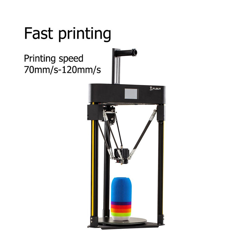 Flsun Q5 3D Printer Delta Kossel Touch Screen DIYmodel TMC2208 Silent Driver Auto Leveling Resume Print EasyAssembly 32Bit Board