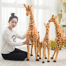 Riesige echte Giraffe Plüschtiere niedliche Stofftierpuppen weiche Simulation Giraffe Puppe Geburtstagsgeschenk Kinder Spielzeug Schlafzimmer Dekor