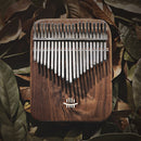 NEU Kalimba 17/21 Key Black Walnut Curly Figure Tastatur Daumenklavier Fase Calimba Musikinstrumente Tasteninstrumente