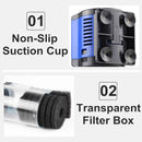 Sunsun Silent 4 in 1 Innenfilterpumpe für Aquarien Tauchbecken Wasserpumpe Filter Wave Surf Zirkulation Sauerstoffpumpe