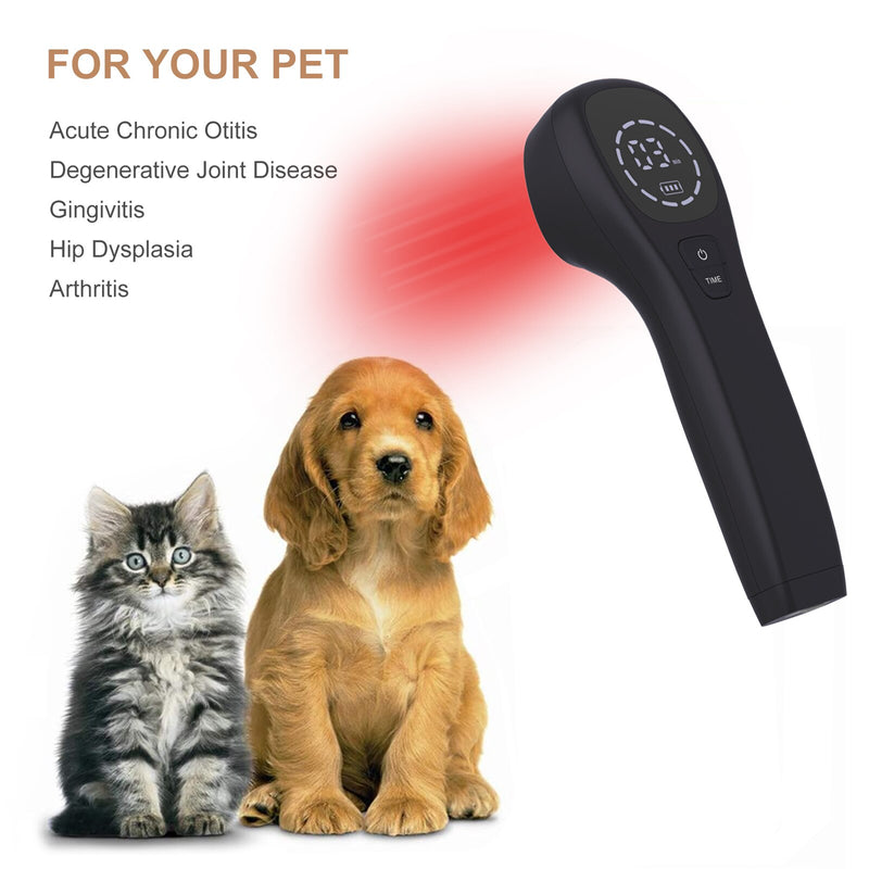 Laser Therapy Device for Pain Relief Handheld Knee Shoulder Back Pain Infrared Light Therapeutic Wavelength for Human Animal