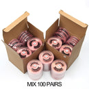 Großhandelseinzelteile Lashes Eye Bulk Lots 4/10/50/100 PCS Natürliche lange falsche Wimpern Fluffy Wispy Faux 3D Mink Lashes Soft Handmade
