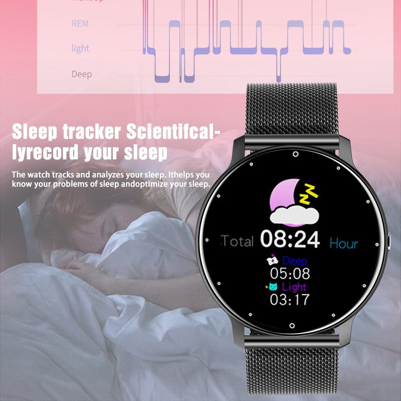 LIGE 2021 nuevo reloj inteligente para mujer, reloj deportivo deportivo con pantalla táctil completa para hombre, reloj inteligente resistente al agua con Bluetooth para Android ios, reloj inteligente para hombre