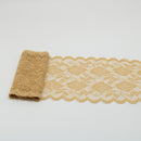 Cinta de encaje elástica de 2 yardas, adorno de flores, bordado de 150MM de ancho, adornos de tela de encaje africano para vestido de boda, manualidades de costura Diy