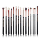 Jessup Augen-Make-up-Pinsel-Set, 15-teilig, präziser Lidschattenpinsel, Augenbrauen-Eyeliner, Blending Concealer, natürliches, synthetisches, schwarzes T177
