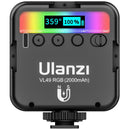 Ulanzi VL49 RGB-Videoleuchten Mini-LED-Kameraleuchte 2000 mAh Wiederaufladbare LED-Panel-Lampe Foto-Video-Beleuchtung für Youtube Tik Tok