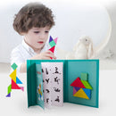 New Kids Magnetic 3D Puzzle Puzzle Tangram Thinking Trainingsspiel Baby Montessori Lernen Lernspielzeug aus Holz für Kinder