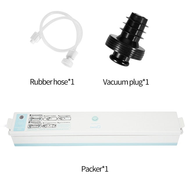 Máquina de envasado al vacío eléctrica saengQ para cocina doméstica, incluye bolsas de ahorro de alimentos de 15 uds, sellado de alimentos al vacío comercial