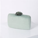 Samt Clutch Bag für Frauen Luxus Designer Geldbörse und Handtasche Diamond Flower Lock Elegante Abendtasche Hochzeit Clutch ZD1905