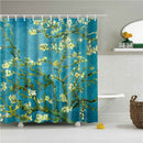 Floral bambú diente de león arce hoja flor tela impermeable poliéster ducha cortinas baño cortina baño accesorio impresión