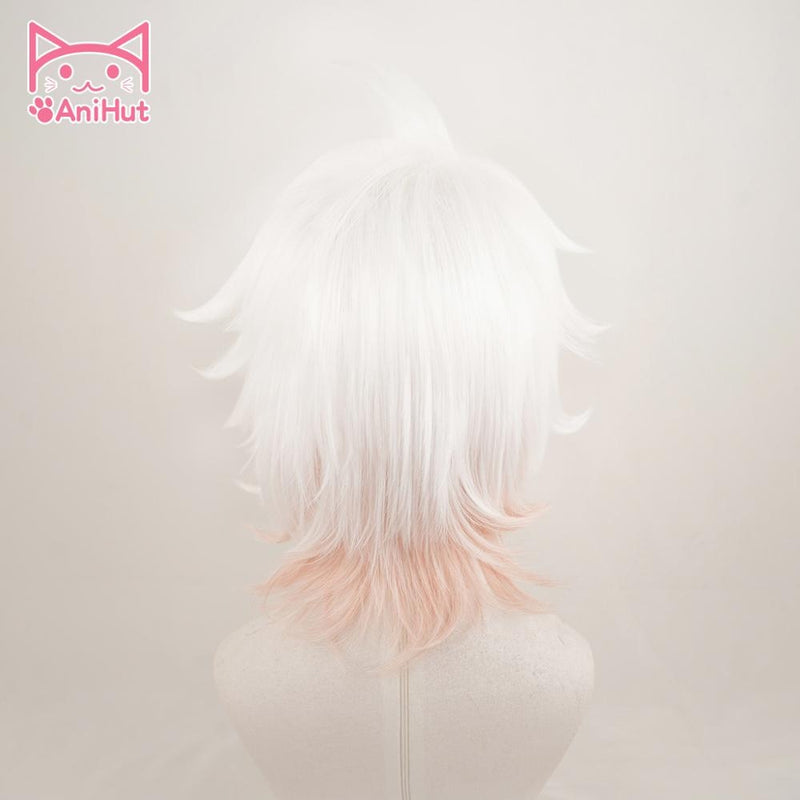 【AniHut】Komaeda Nagito Wig Danganronpa Cosplay Wig Anime Cosplay Hair Synthetic Heat Resistant Hair Komaeda Nagito Cosplay