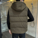 7XL Weste Herren Solide Winterjacke Warme Herren Oberbekleidung Weste Lässige Westen Kapuzenjacke Mann Ärmellose Jacken Plus Größe