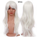 S-noilite Synthetic 28colors 22inch Loose Wave Perücken Halloween Cosplay Perücke Blau Rot Rosa Grau Lila Haarperücke Cosplay für Party