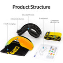 COPOZZ Marke Professionelle Skibrille Doppelschichten Objektiv Anti-Fog UV400 Große Skibrille Skifahren Snowboard Männer Frauen Schneebrille