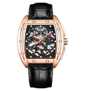 2020 nuevo AILANG automático mecánico hombres militar lujo marca negocio ahuecado impermeable caballeros relojes correa de goma