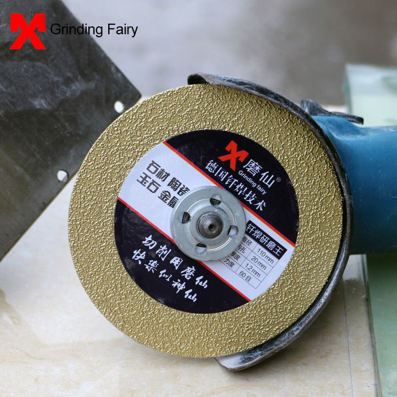 110mm Marble Saw Diamond Disc Saw Blade Ceramic Tile Ordinary Glass Jade Polishing Cutting Blade Sharp Durable Brazing Grinding