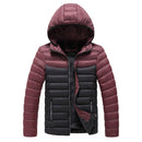 CHAIFENKO Winter Warme Freizeitjacke Parkas Herren Herbst Mode Streetwear Herren Parkas Winddicht Dick Mit Kapuze Dünner Fester Mantel Herren