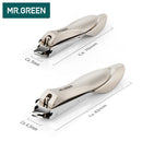 MR.GREEN Slanted Edge Nail Cutting Clippers Cuticle Nippers Tool Stainless Steel Dead Skin Oblique Tip Trimmer Manicure scissors
