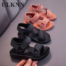 ULKNN Jungen Sandalen Kinder Sandalen Kinderschuhe Gummi Schulschuhe Atmungsaktive Offene Zehe Casual Boy Sandale
